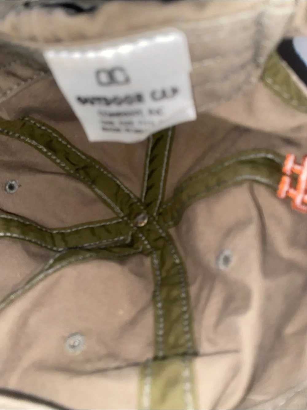 University of Texas Olive Green Baseball Cap with Orange Longhorn Patche